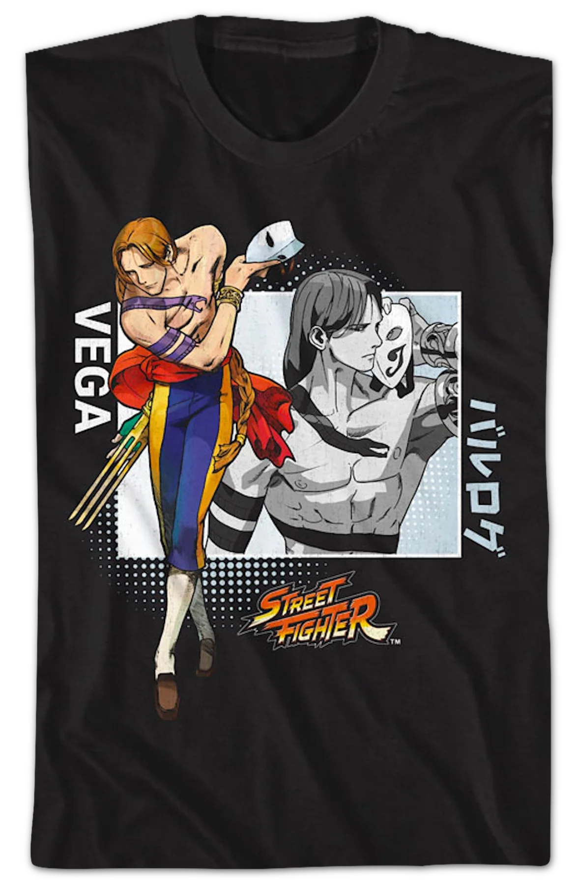 Vega Unmasked Street Fighter T-Shirt - Image 2