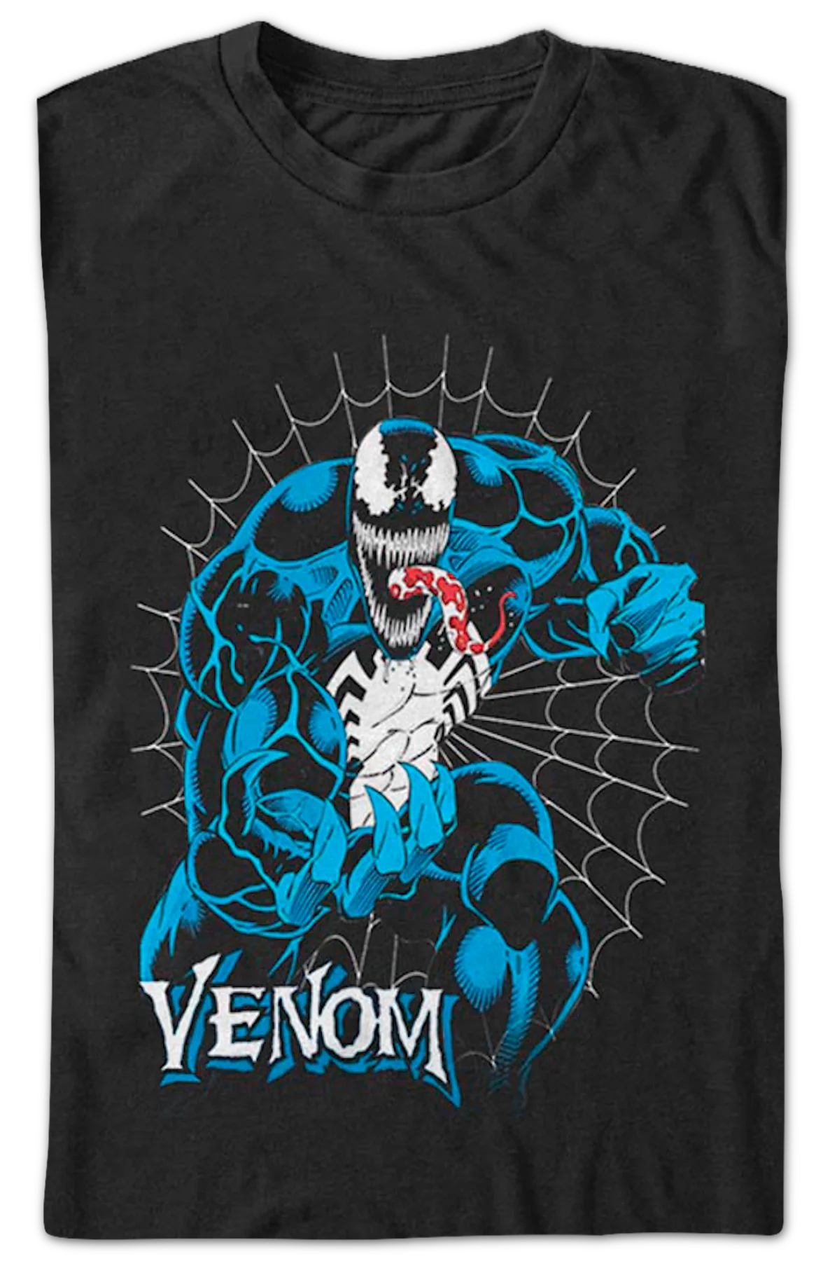 Venom Web Marvel Comics T-Shirt - Image 2