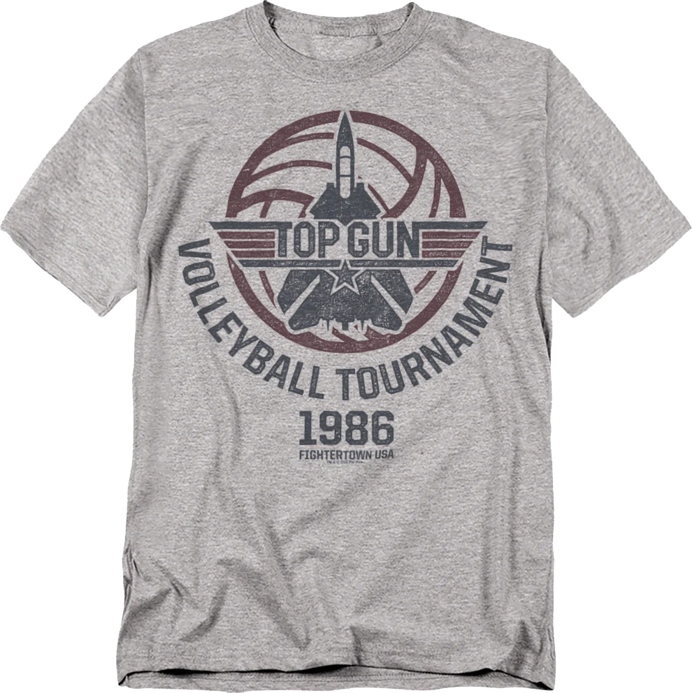 Vintage 1986 Volleyball Tournament Top Gun T-Shirt
