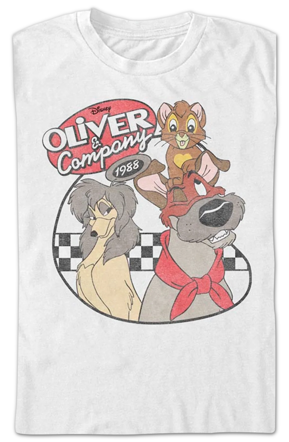 Vintage 1988 Oliver and Company Disney T-Shirt - Image 2