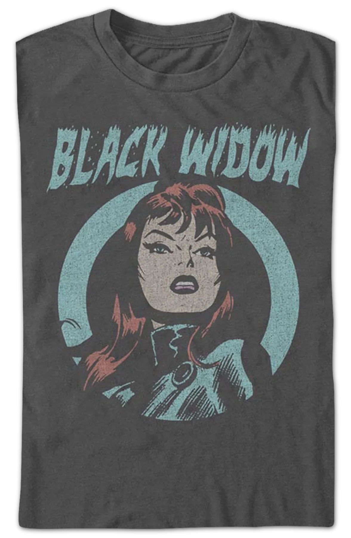 Vintage Black Widow Marvel Comics T-Shirt - Image 2