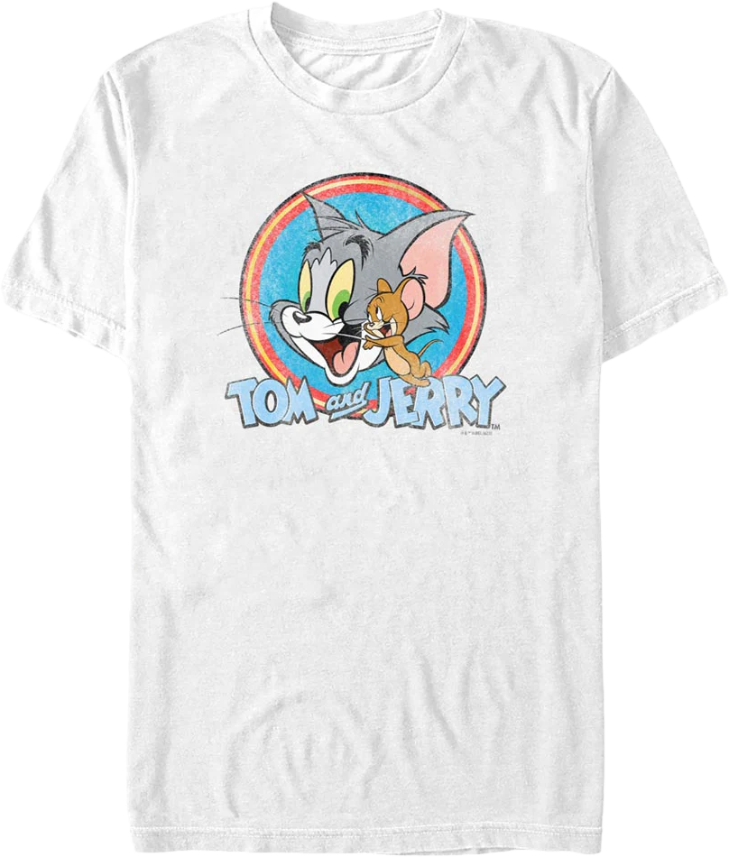 Vintage Circle Tom And Jerry T-Shirt