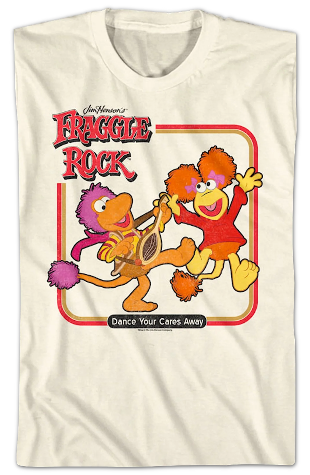 Vintage Dance Your Cares Away Fraggle Rock T-Shirt - Image 2