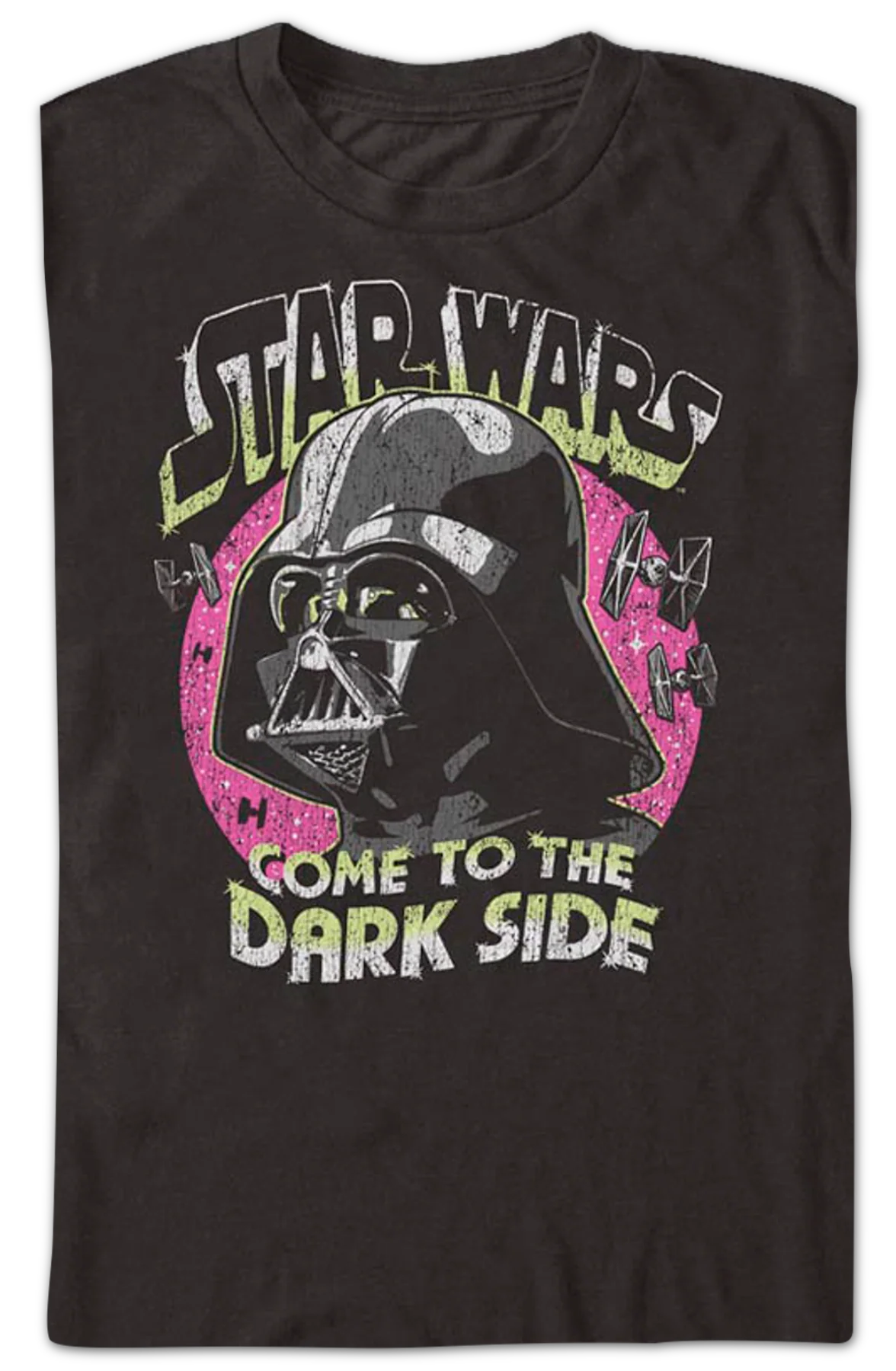 Vintage Darth Vader Come To The Dark Side Star Wars T-Shirt - Image 2