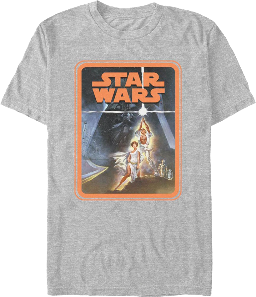 Vintage Episode IV Poster Frame Star Wars T-Shirt