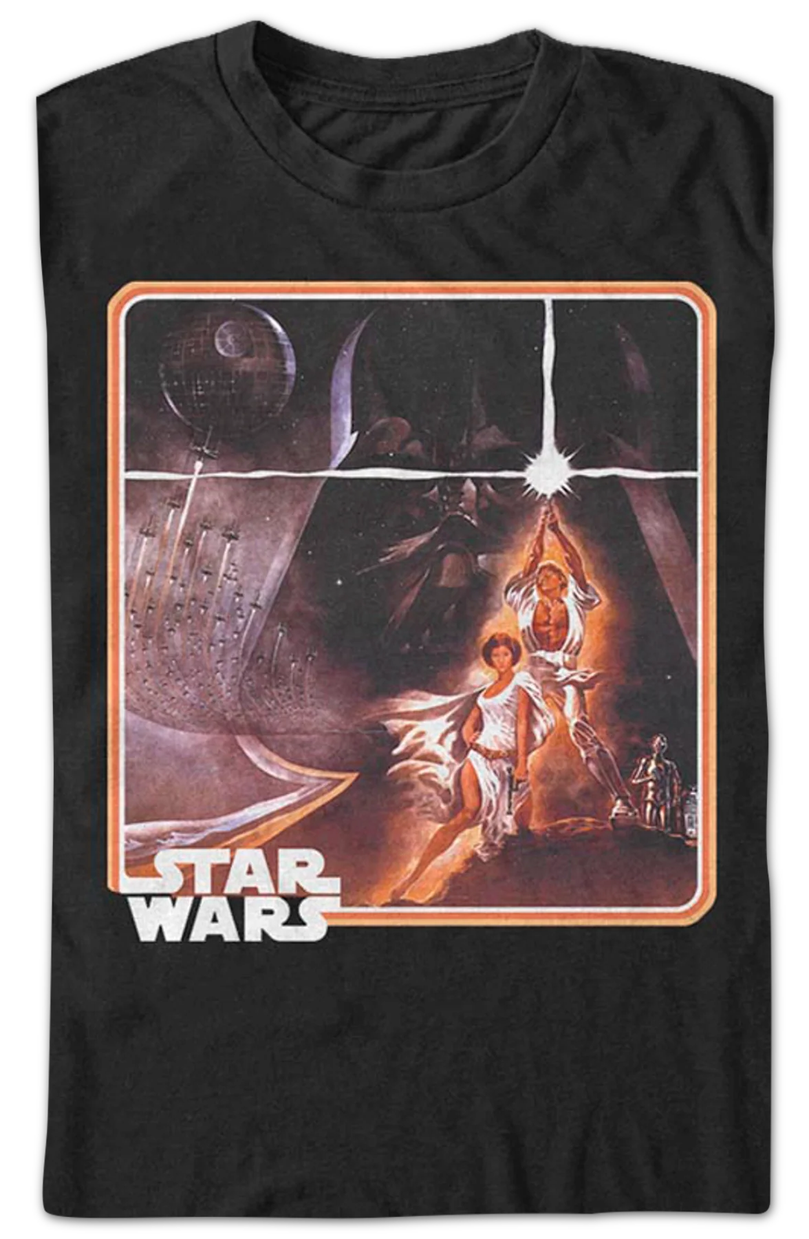 Vintage Episode IV Poster Star Wars T-Shirt - Image 2