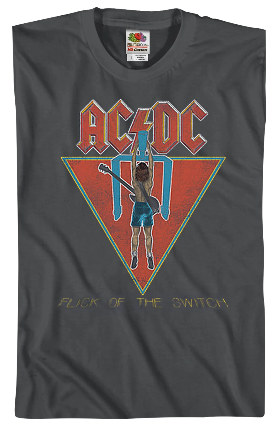 Vintage Flick Of The Switch ACDC Shirt - Image 2