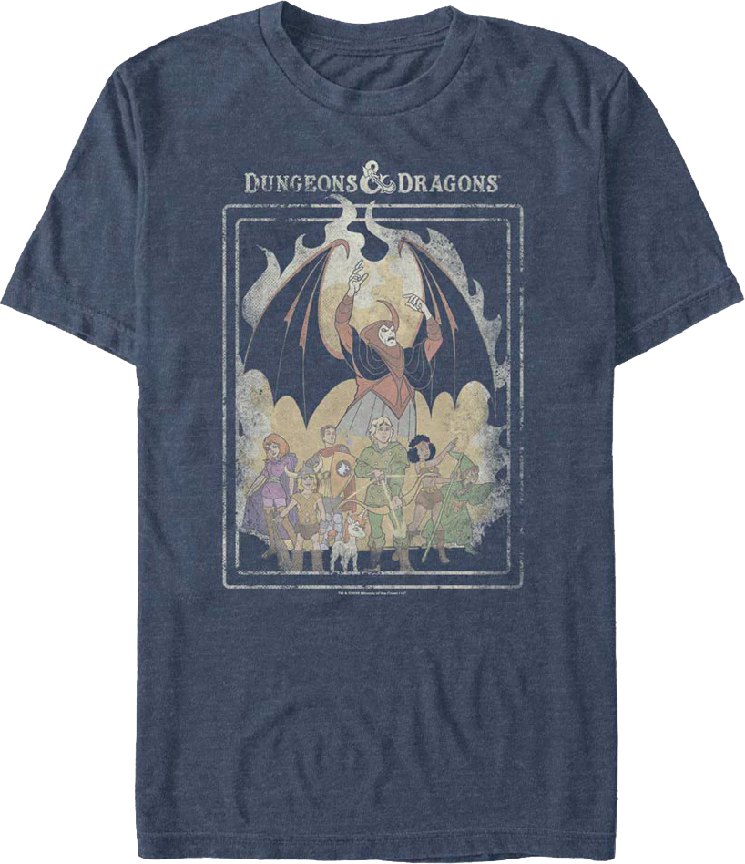 Vintage Friends vs Venger Dungeons & Dragons T-Shirt