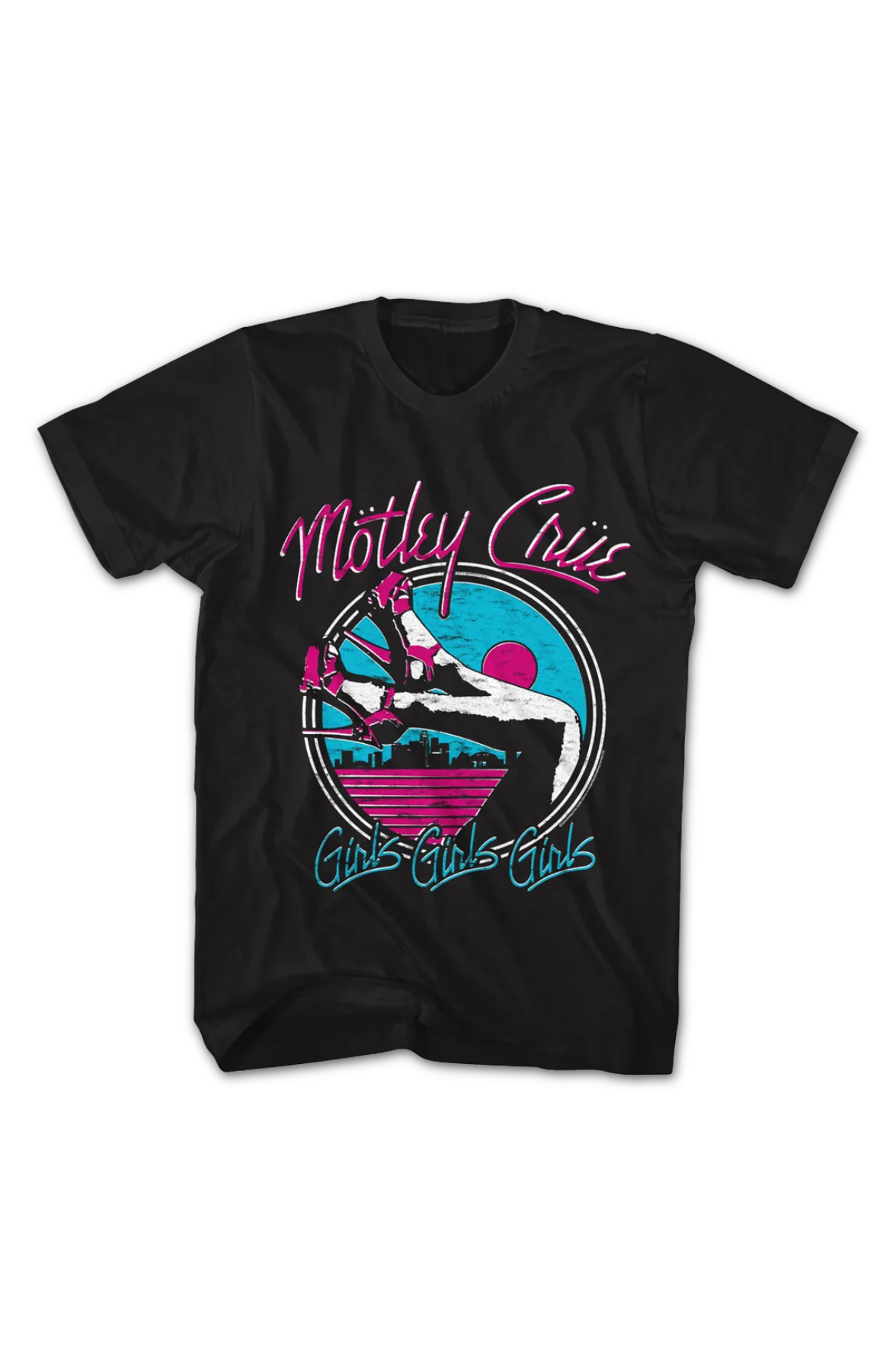 Vintage Girls Girls Girls Legs Motley Crue T-Shirt - Image 2