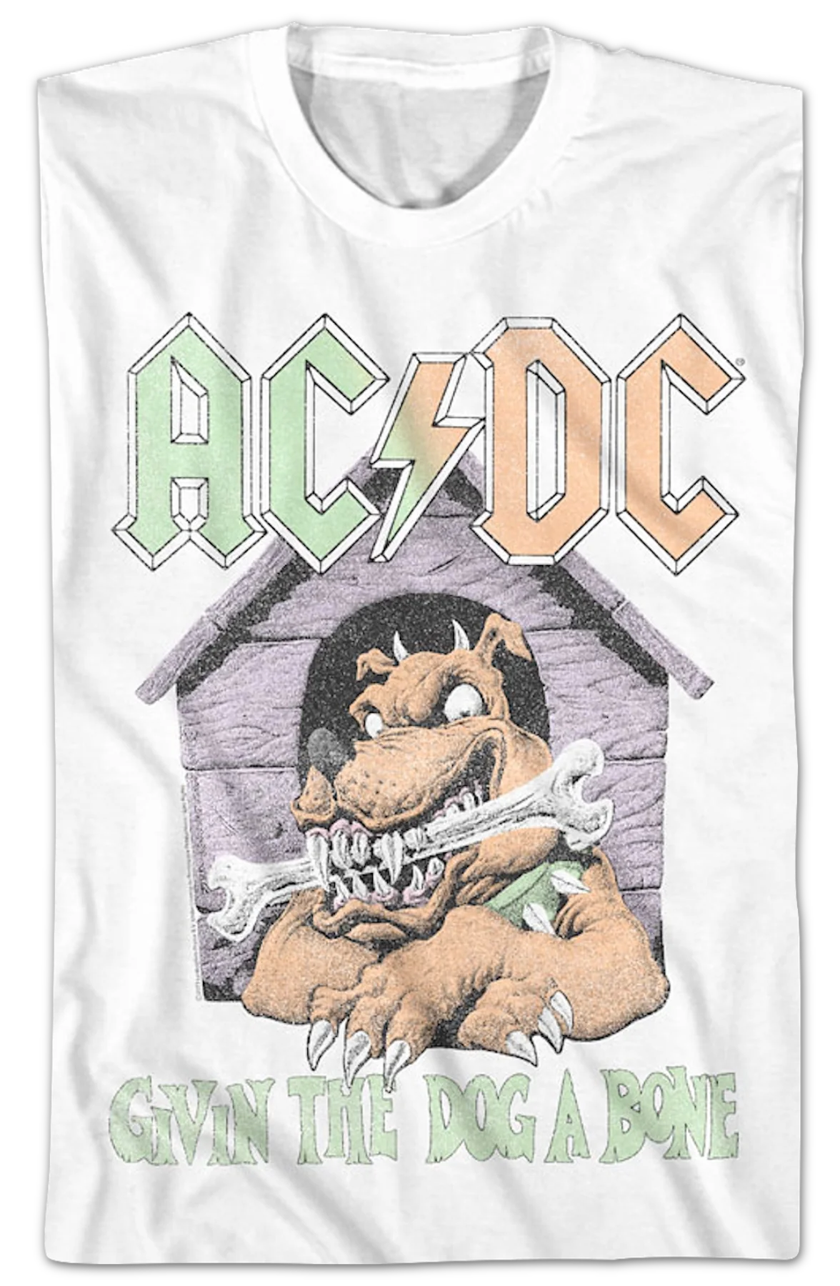 Vintage Givin The Dog A Bone ACDC T-Shirt - Image 2