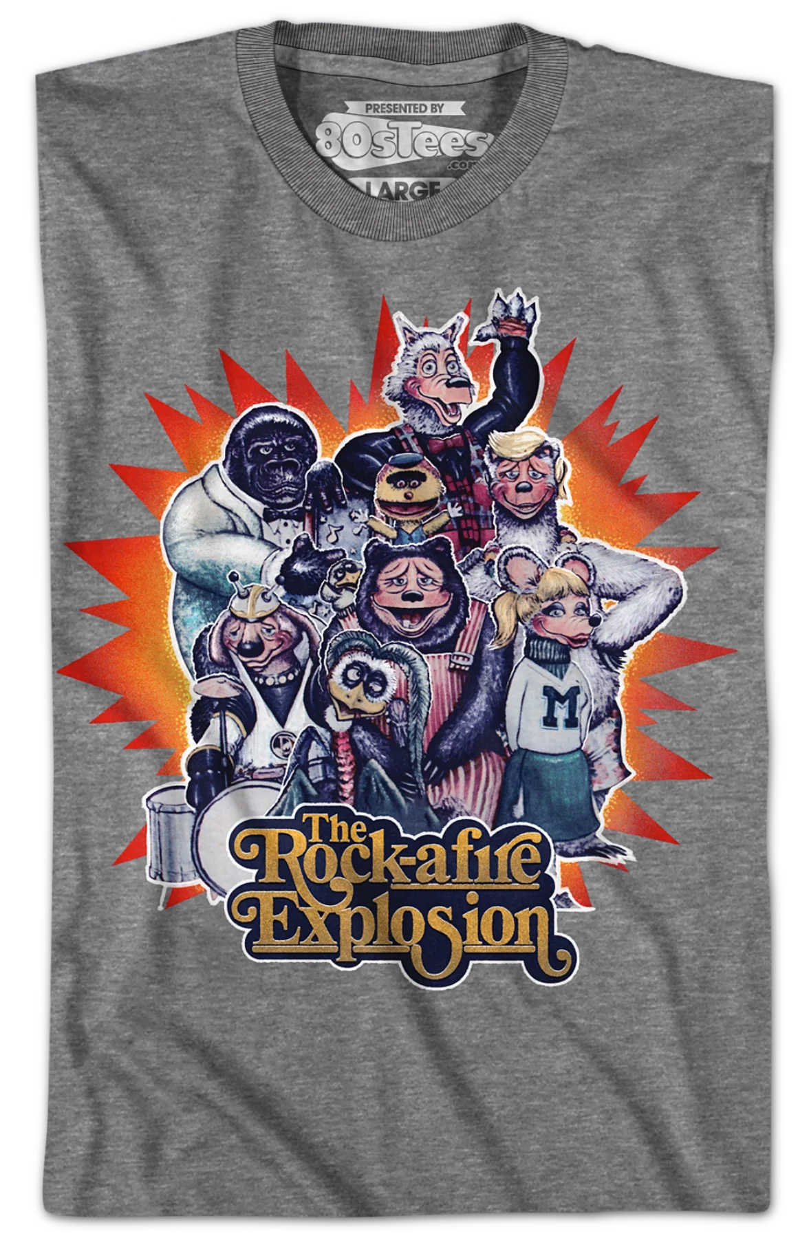 Vintage Group Photo Rock-afire Explosion T-Shirt - Image 2