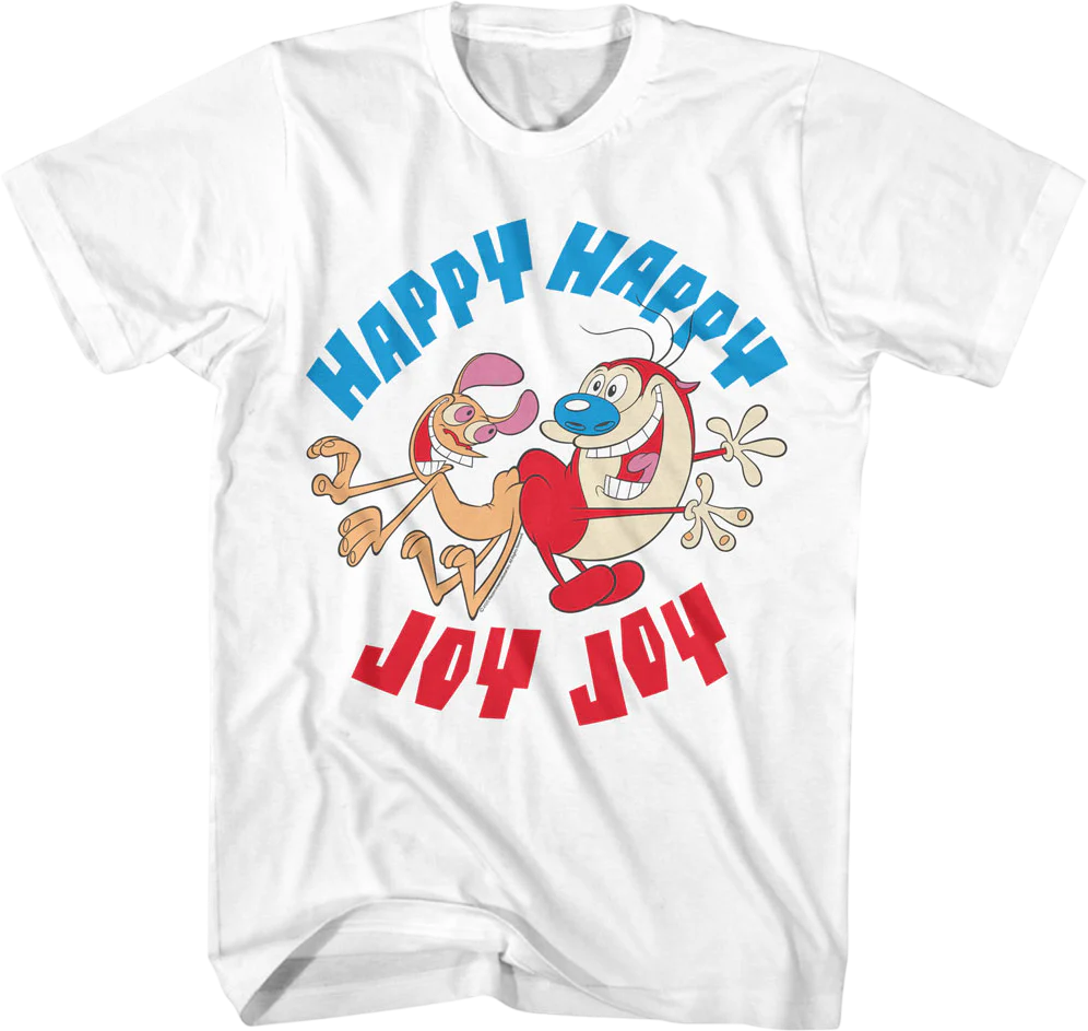 Vintage Happy Happy Joy Joy Ren And Stimpy T-Shirt