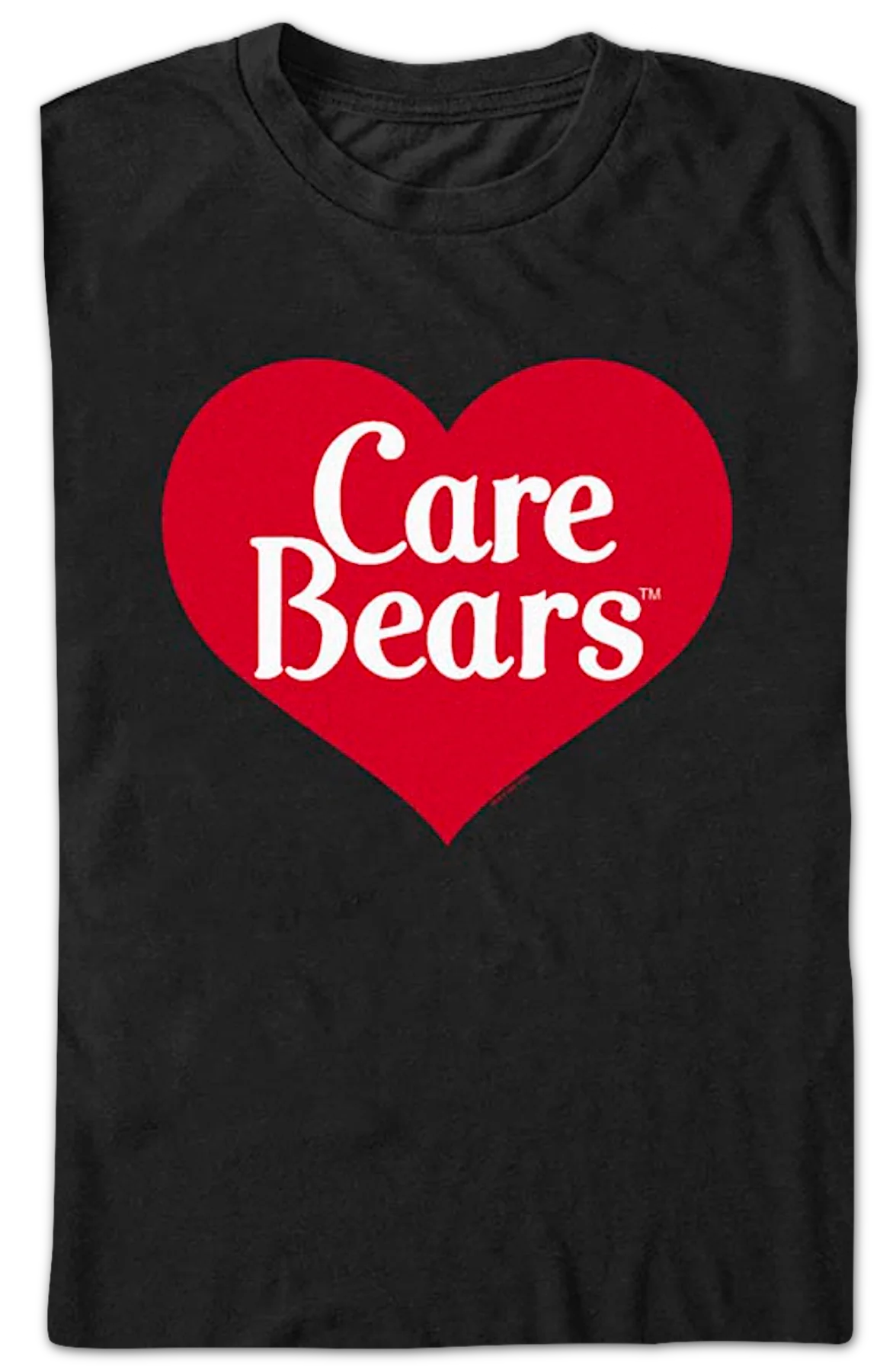 Vintage Heart Logo Care Bears T-Shirt - Image 2