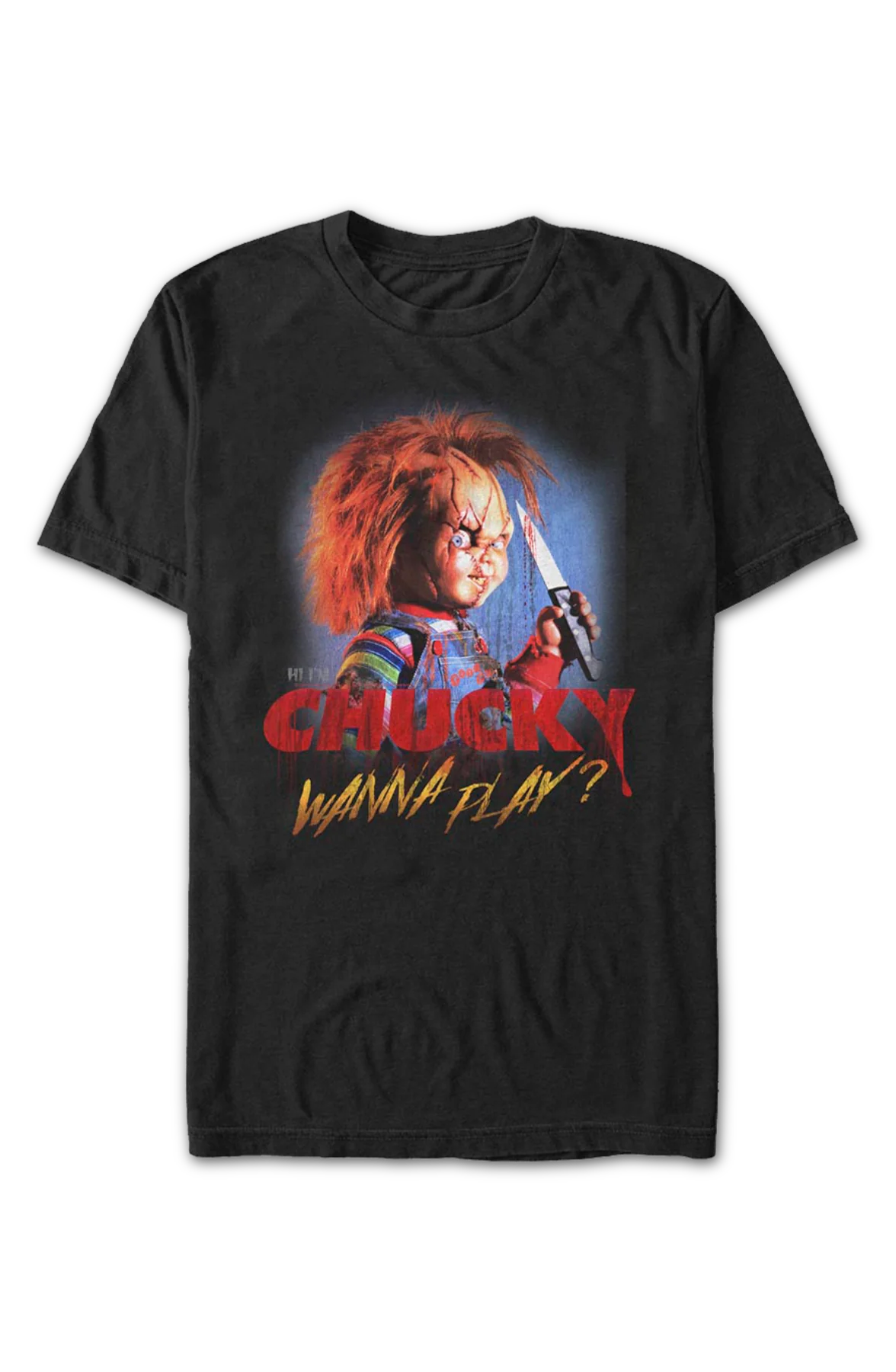 Vintage Hi I'm Chucky Wanna Play Child's Play T-Shirt - Image 2