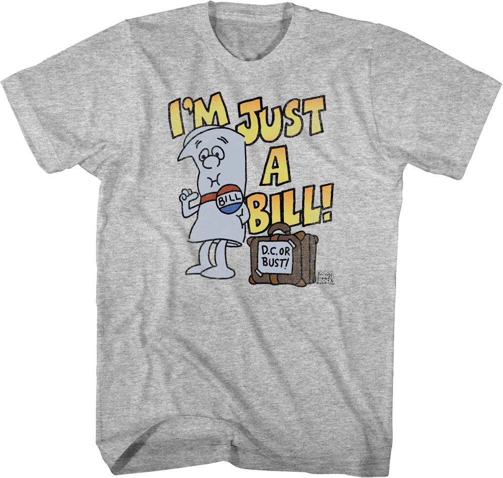 Vintage I'm Just A Bill Schoolhouse Rock T-Shirt