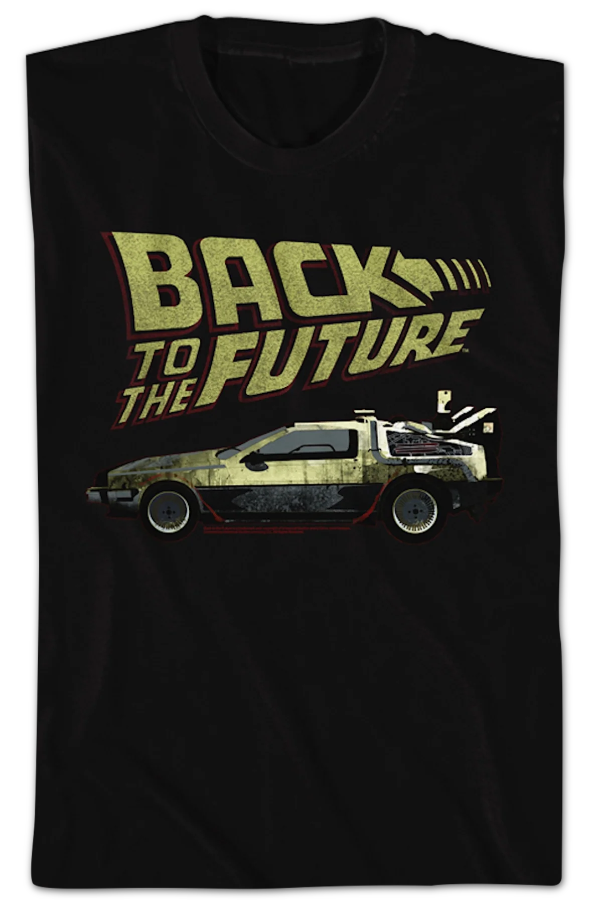 Vintage Logo & DeLorean Back To The Future T-Shirt - Image 2