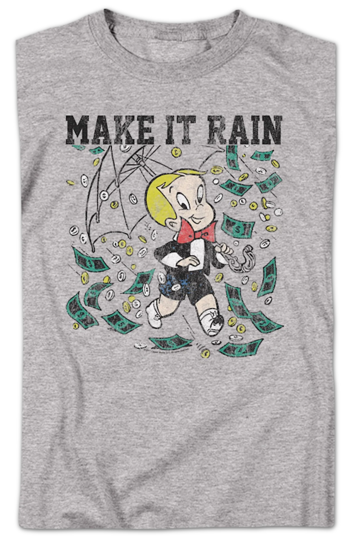 Vintage Make It Rain Richie Rich T-Shirt - Image 2