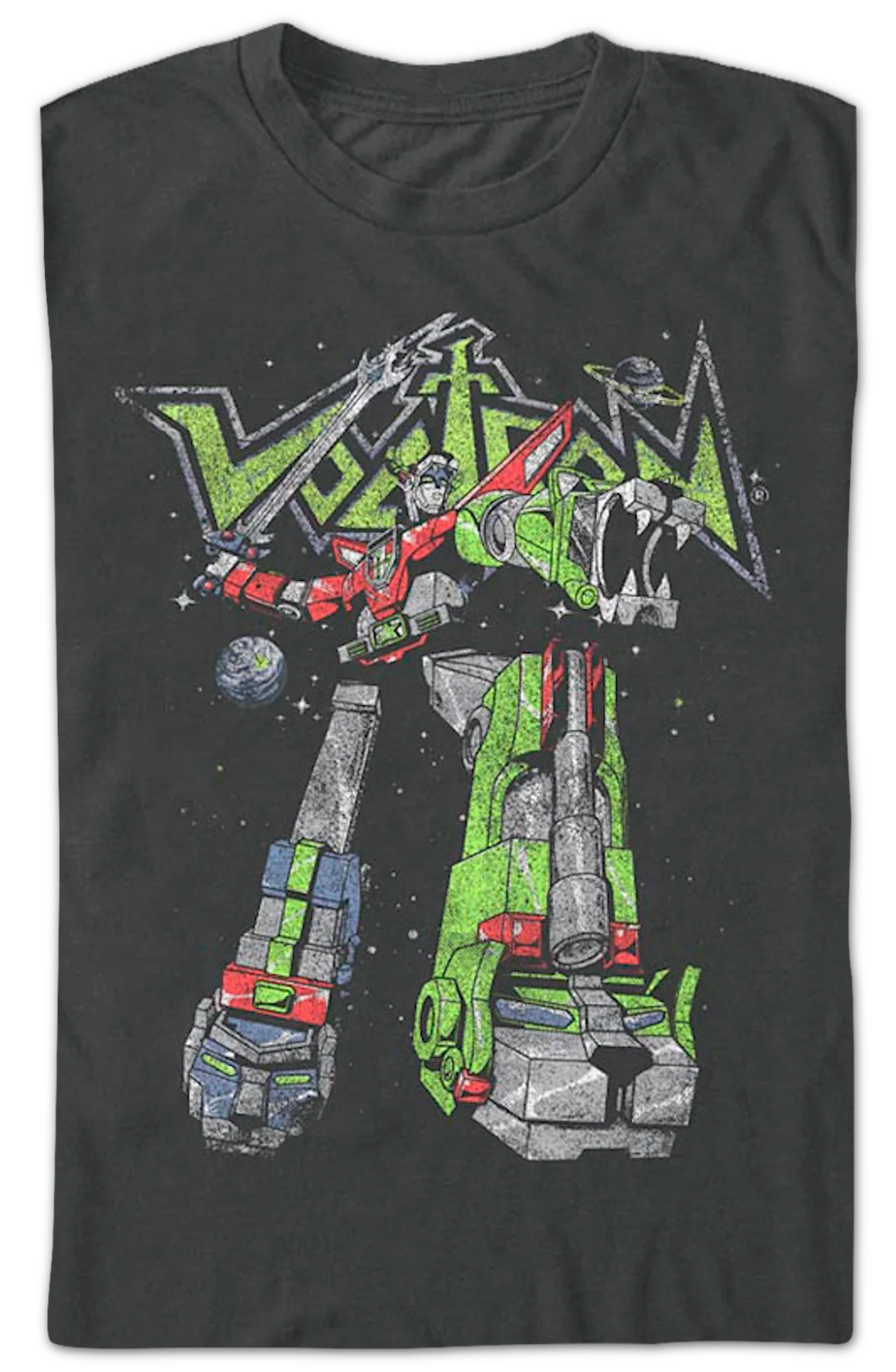 Vintage Mighty Robot Voltron T-Shirt - Image 2
