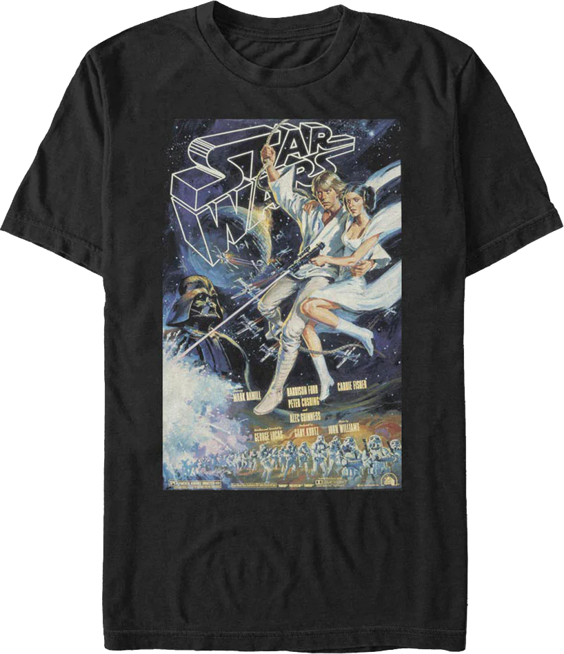 Vintage Movie Poster Star Wars T-Shirt
