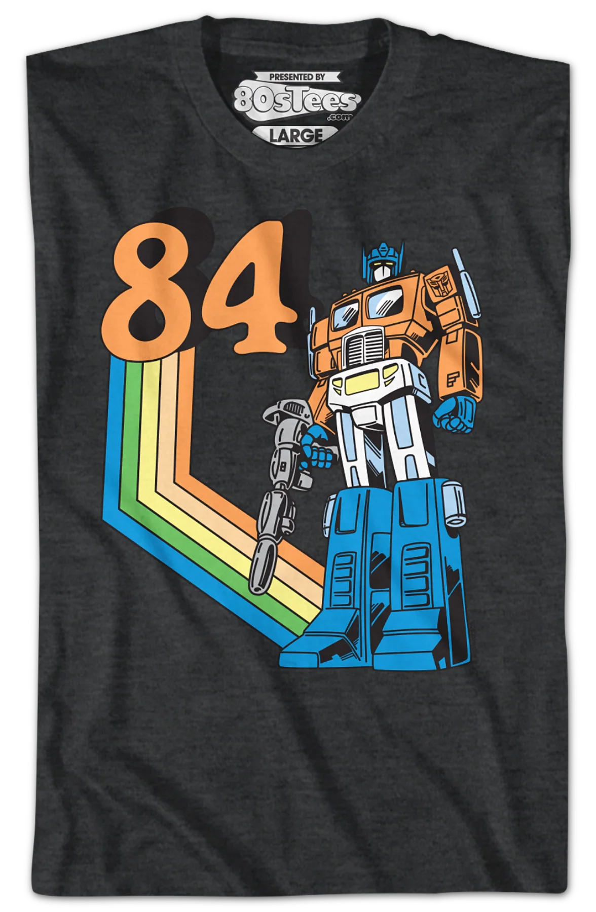 Vintage Optimus Prime 84 Transformers T-Shirt - Image 2