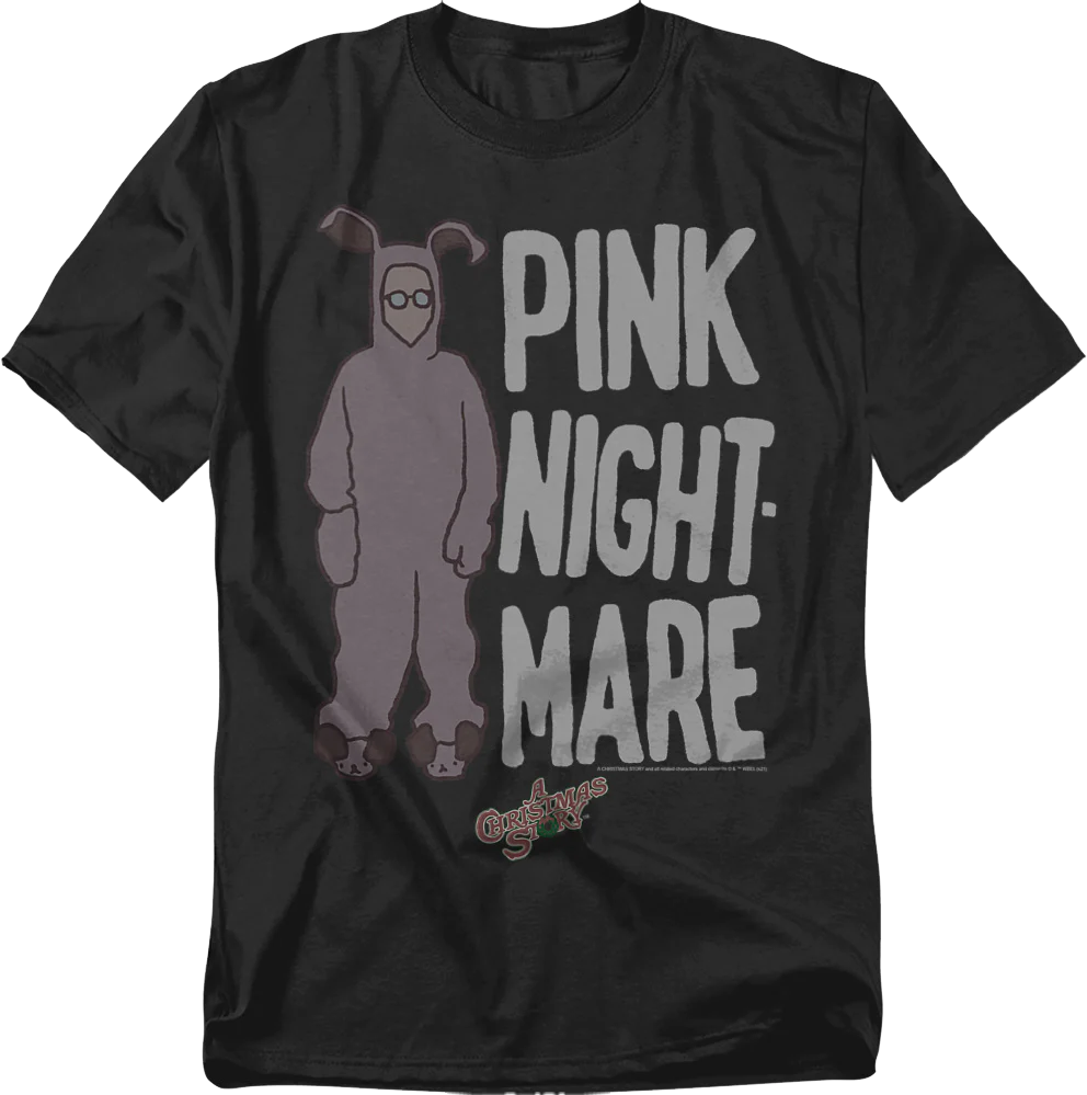 Vintage Pink Nightmare Christmas Story T-Shirt