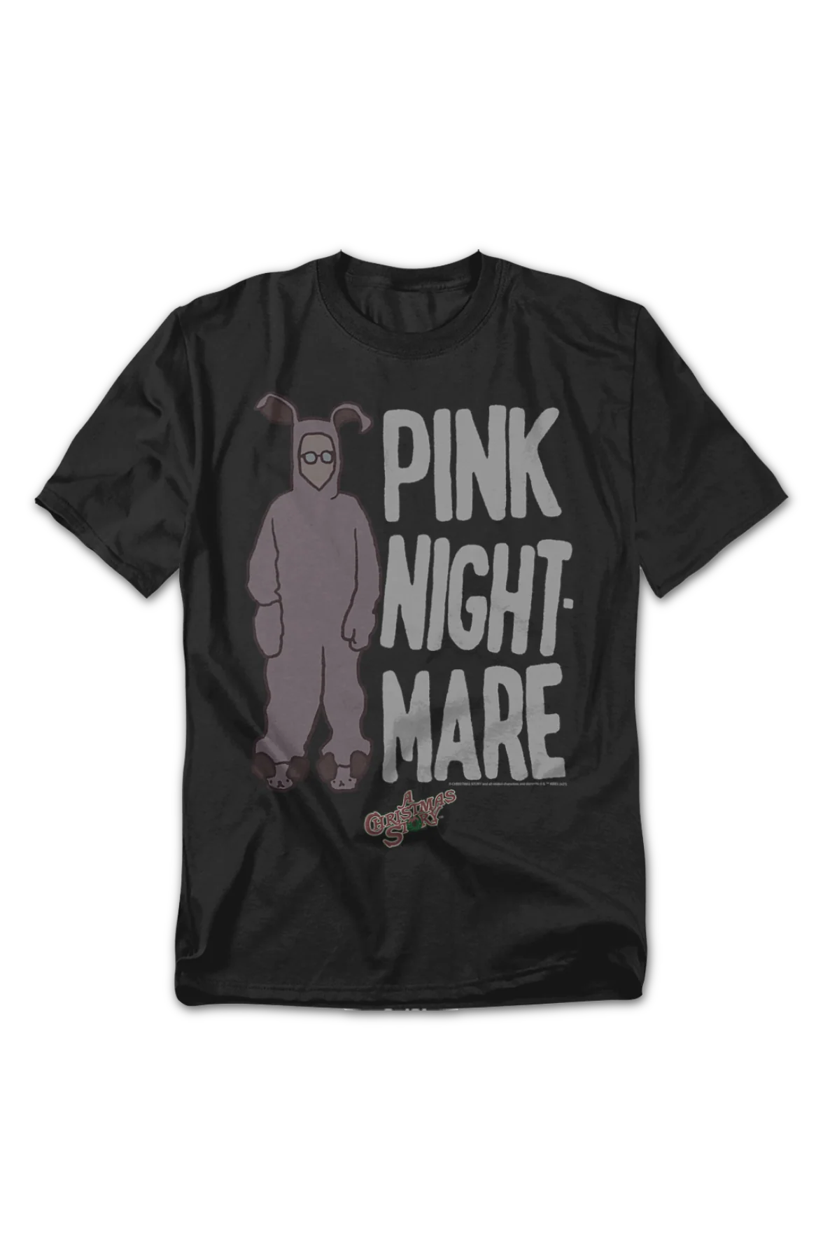 Vintage Pink Nightmare Christmas Story T-Shirt - Image 2