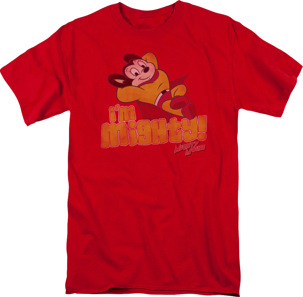 Vintage Red Mighty Mouse T-Shirt