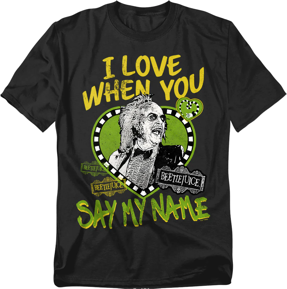 Vintage Say My Name Beetlejuice T-Shirt