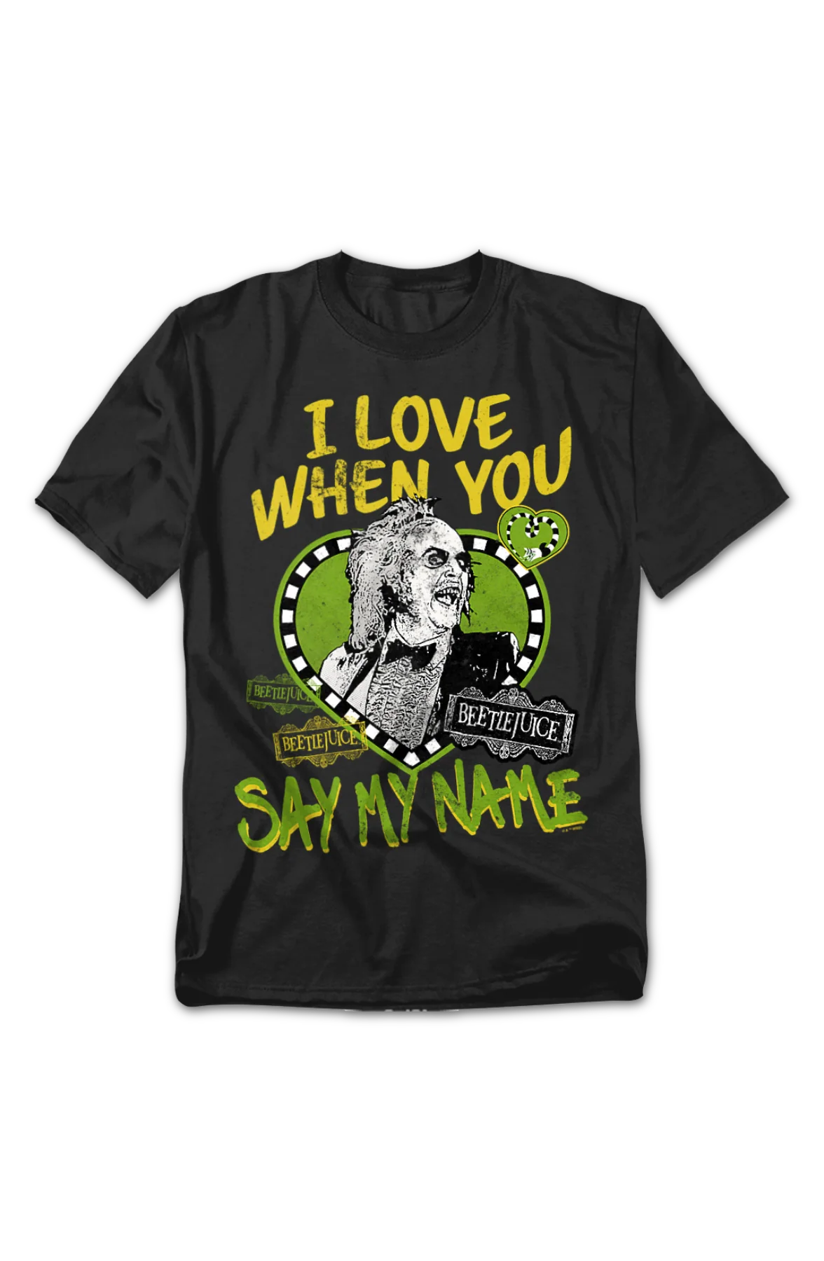 Vintage Say My Name Beetlejuice T-Shirt - Image 2