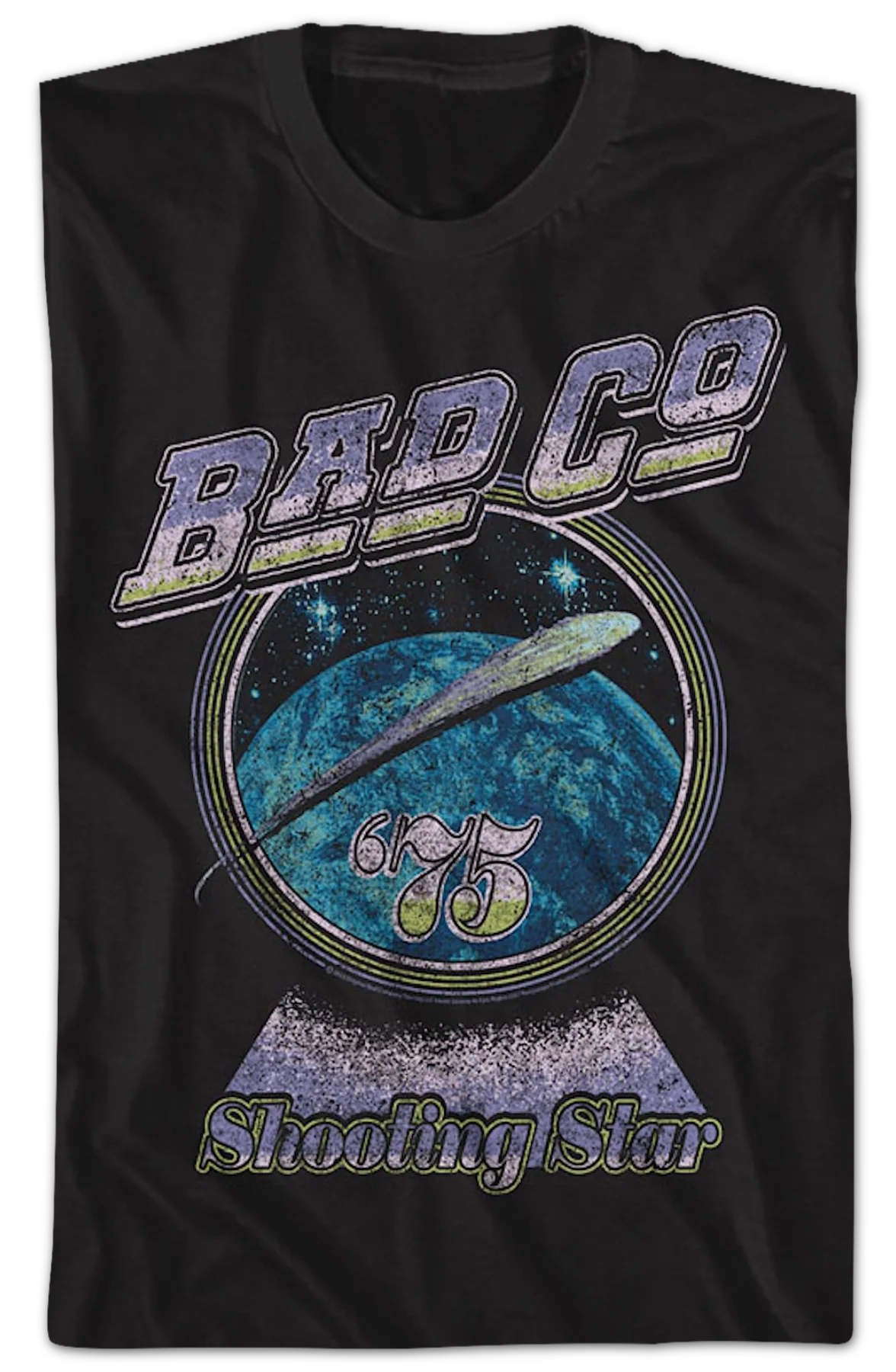 Vintage Shooting Star '75 Bad Company T-Shirt - Image 2