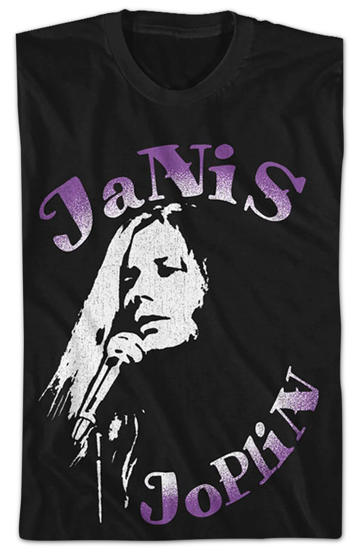 Vintage Singing Janis Joplin T-Shirt - Image 2