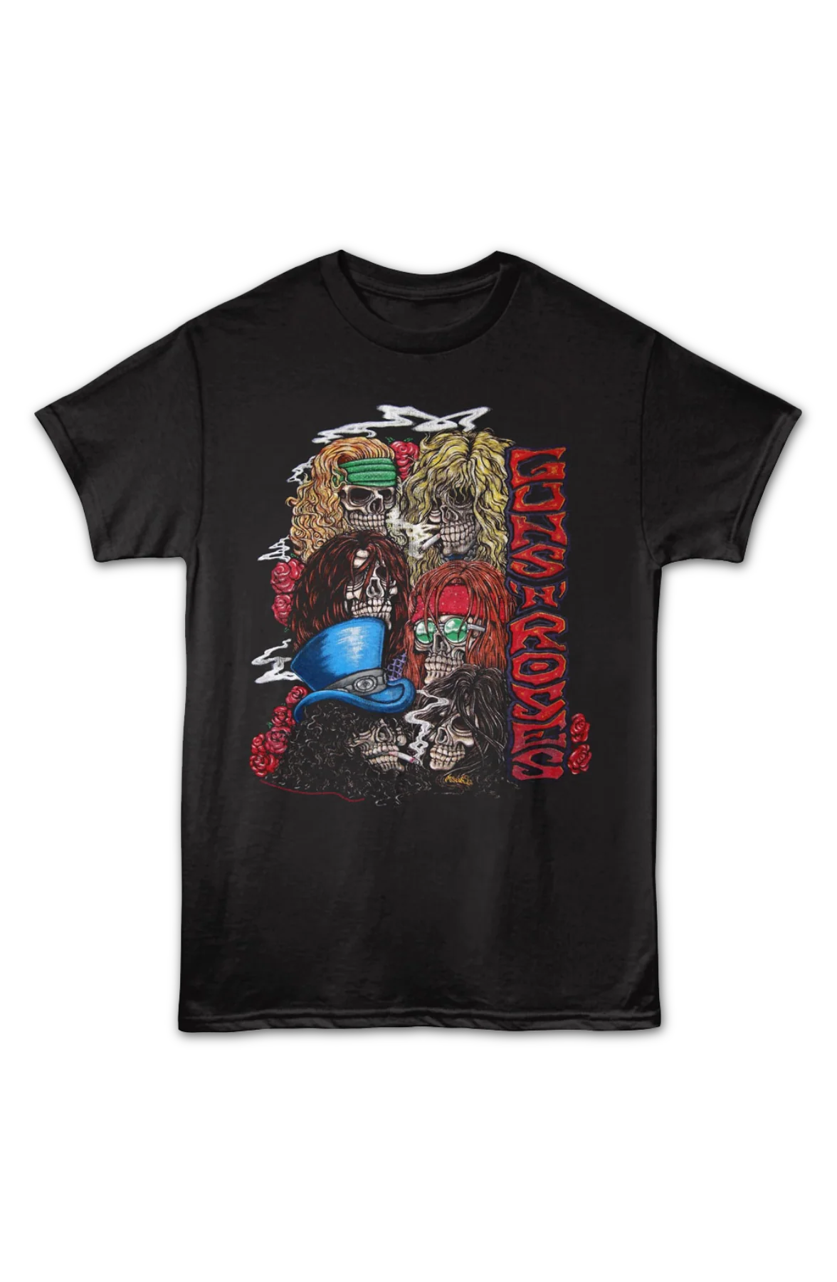 Vintage Skulls Guns N' Roses T-Shirt - Image 2