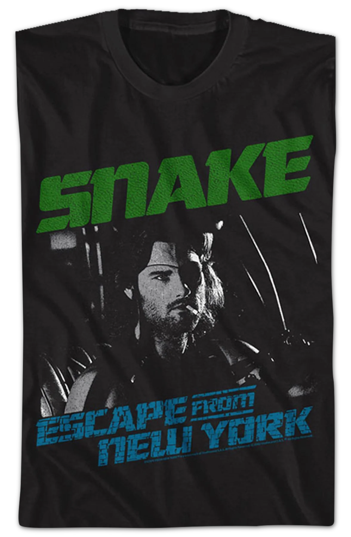 Vintage Snake Plissken Escape From New York T-Shirt - Image 2