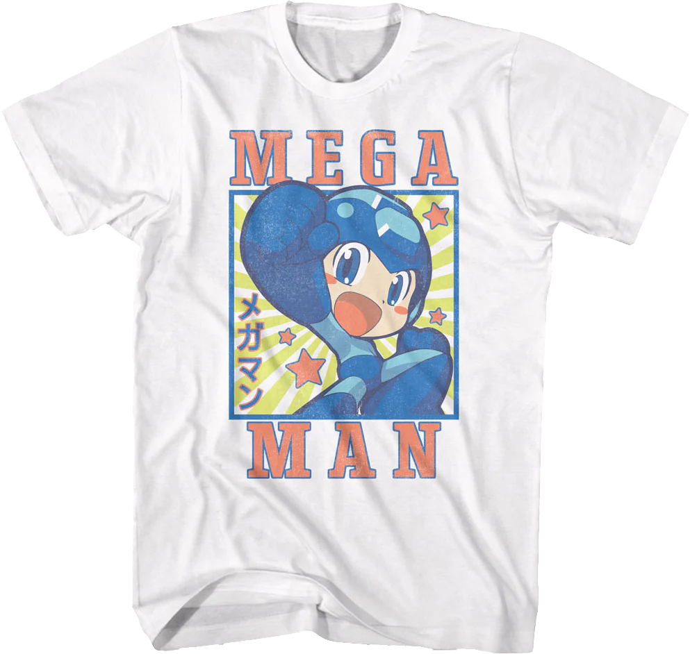 Vintage Stars Mega Man T-Shirt