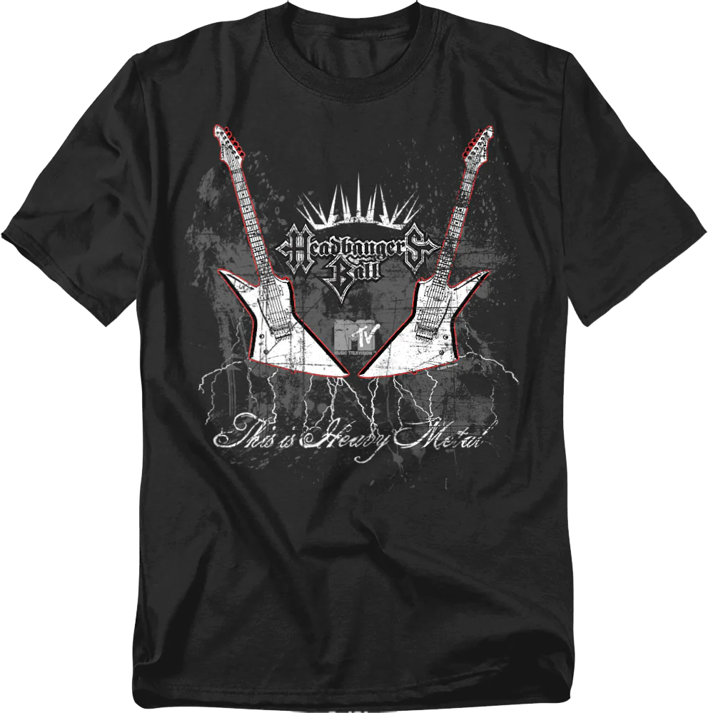 Vintage This Is Heavy Metal Headbangers Ball MTV T-Shirt