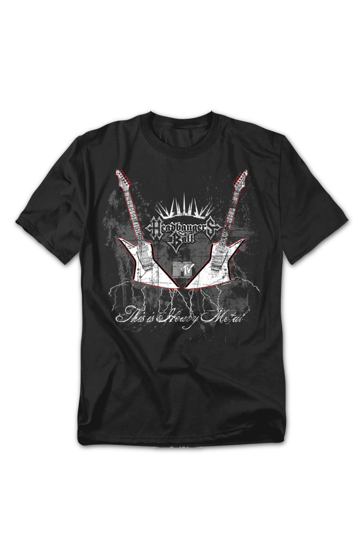 Vintage This Is Heavy Metal Headbangers Ball MTV T-Shirt - Image 2
