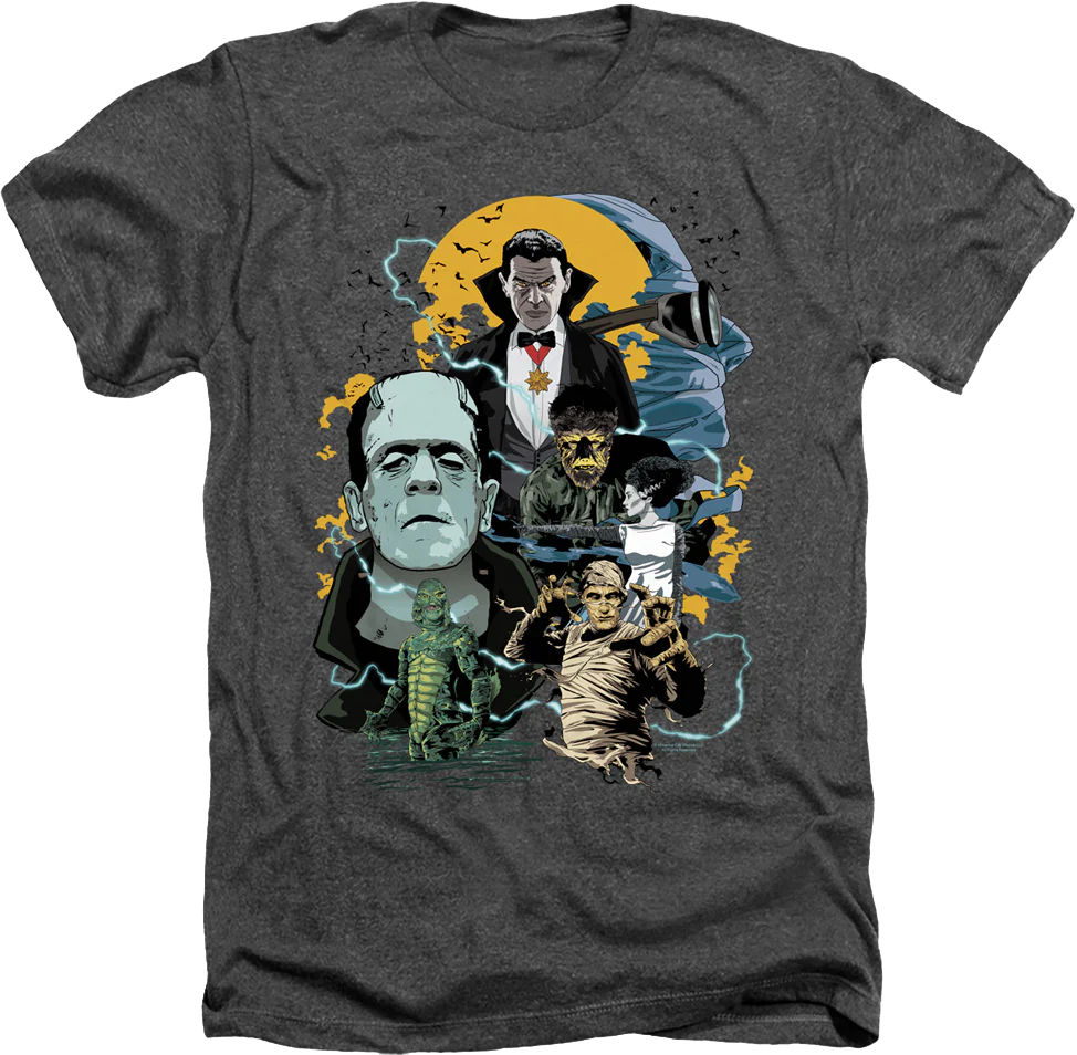 Vintage Universal Monsters Collage T-Shirt