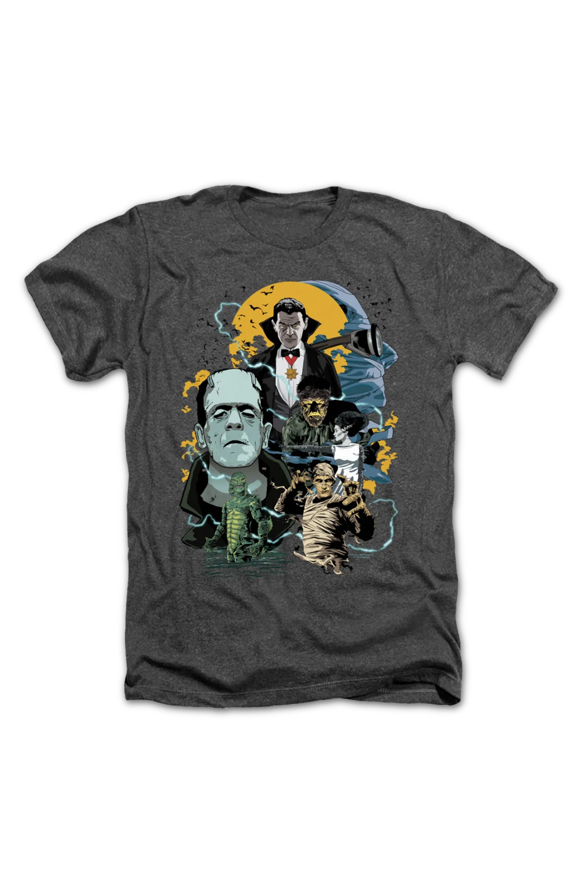 Vintage Universal Monsters Collage T-Shirt - Image 2