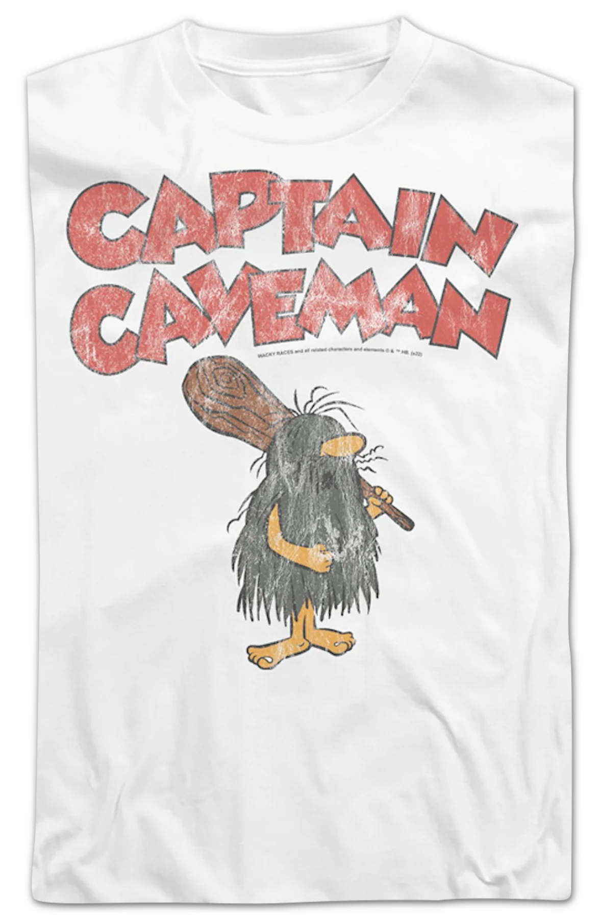 Vintage White Captain Caveman Long Sleeve Shirt - Image 2