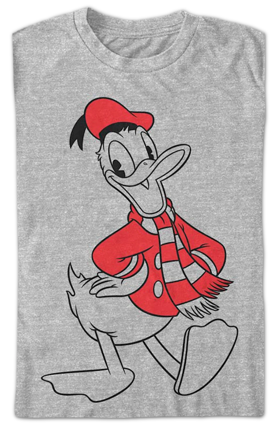 Vintage Winter Donald Duck Disney T-Shirt - Image 2
