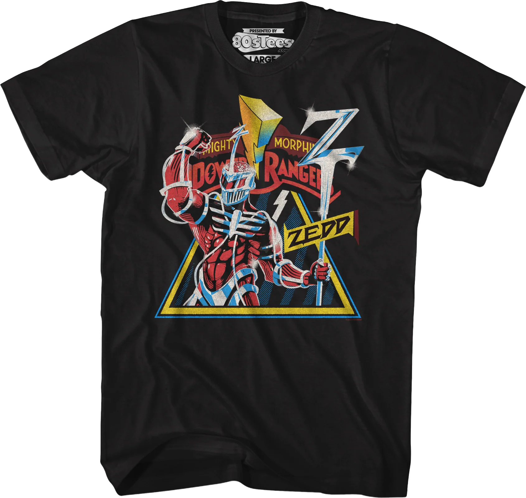 Vintage Zedd Poster Mighty Morphin Power Rangers T-Shirt