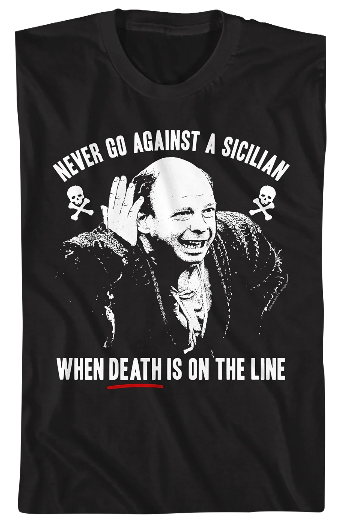 Vizzini Never Go Against A Sicilian Princess Bride T-Shirt - Image 2