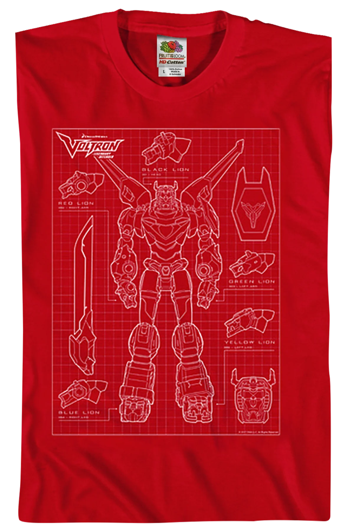 Voltron Schematic T-Shirt - Image 2