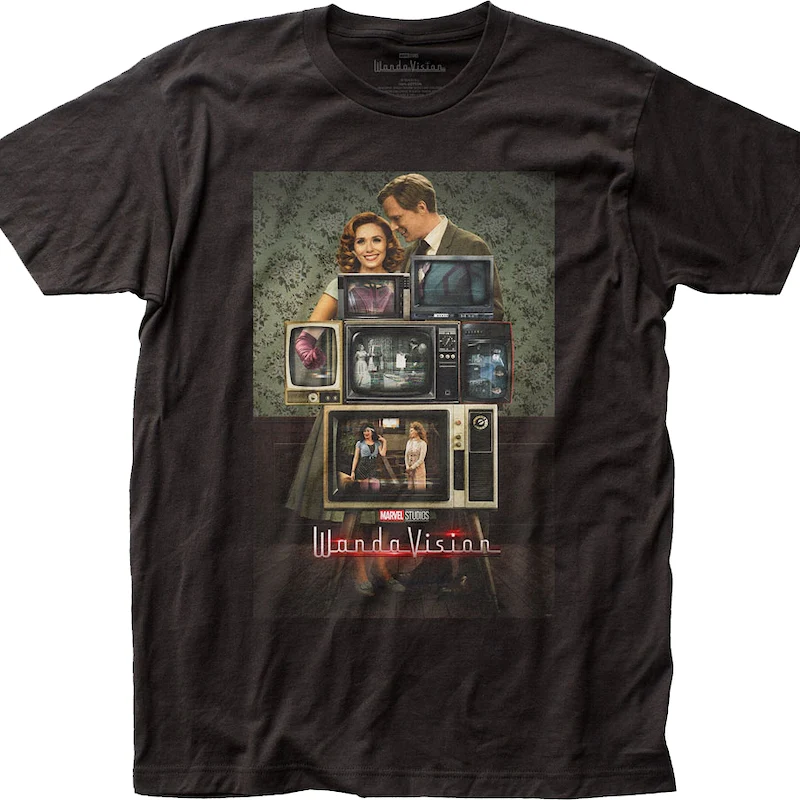 WandaVision TV Collage Marvel Comics T-Shirt