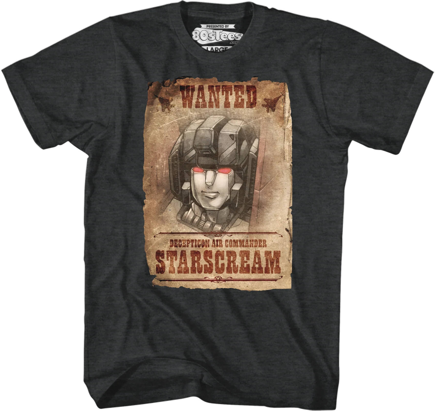 Wanted Poster Starscream Transformers T-Shirt