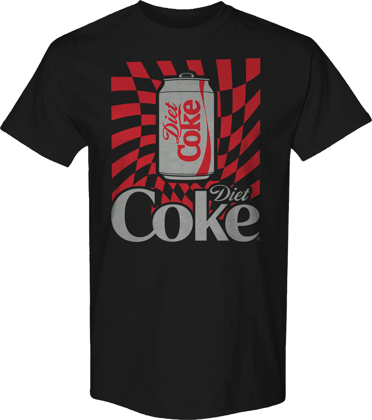Warped Checkerboard Can Diet Coke T-Shirt