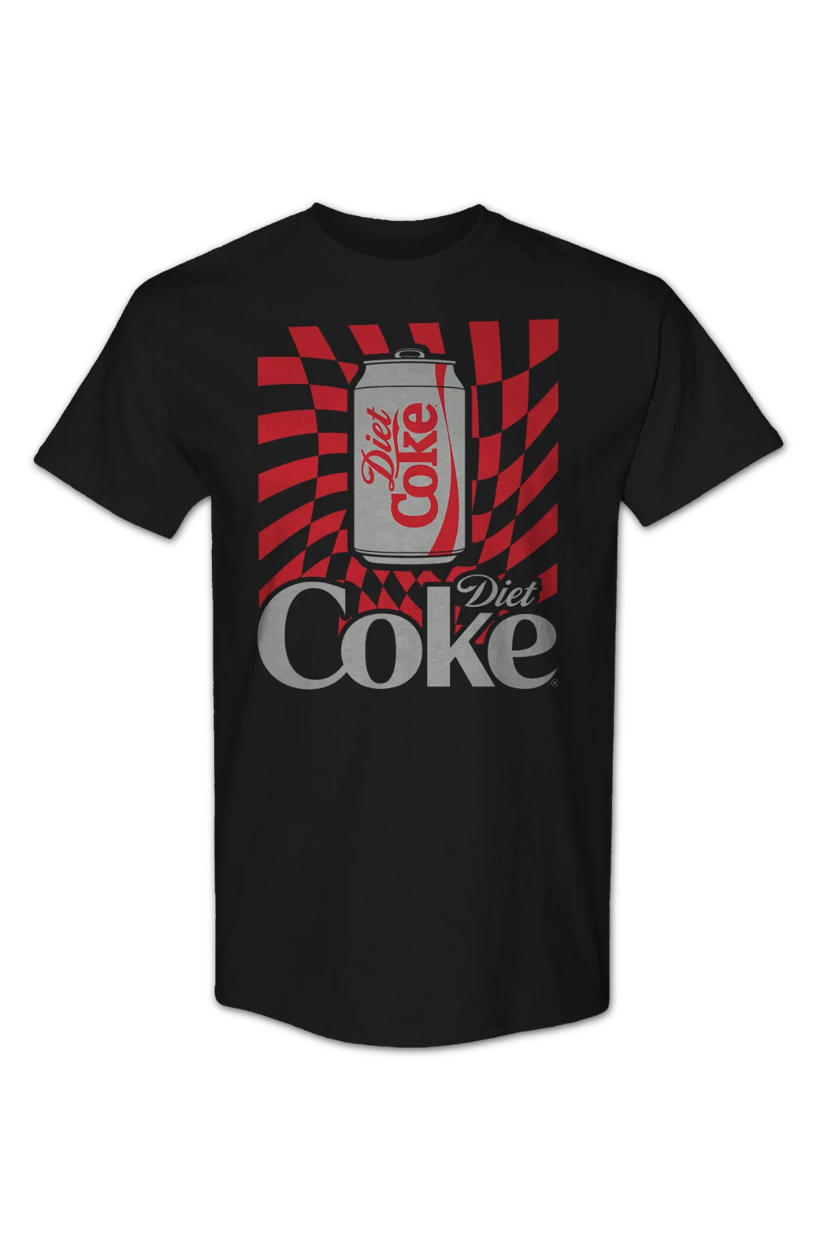 Warped Checkerboard Can Diet Coke T-Shirt - Image 2