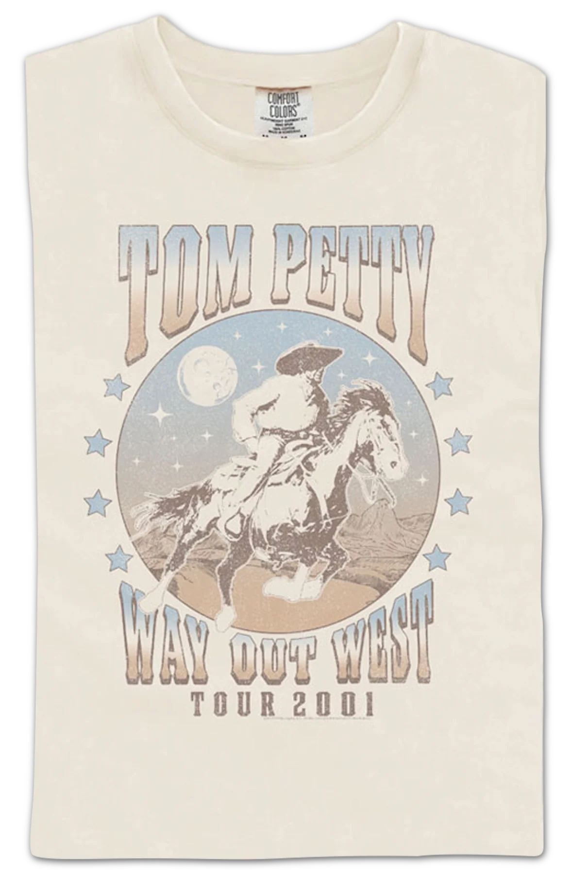 Way Out West Tom Petty Comfort Colors Brand T-Shirt - Image 2