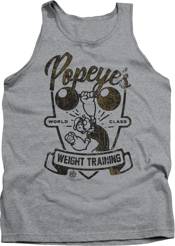Weight Training Popeye Tank Top