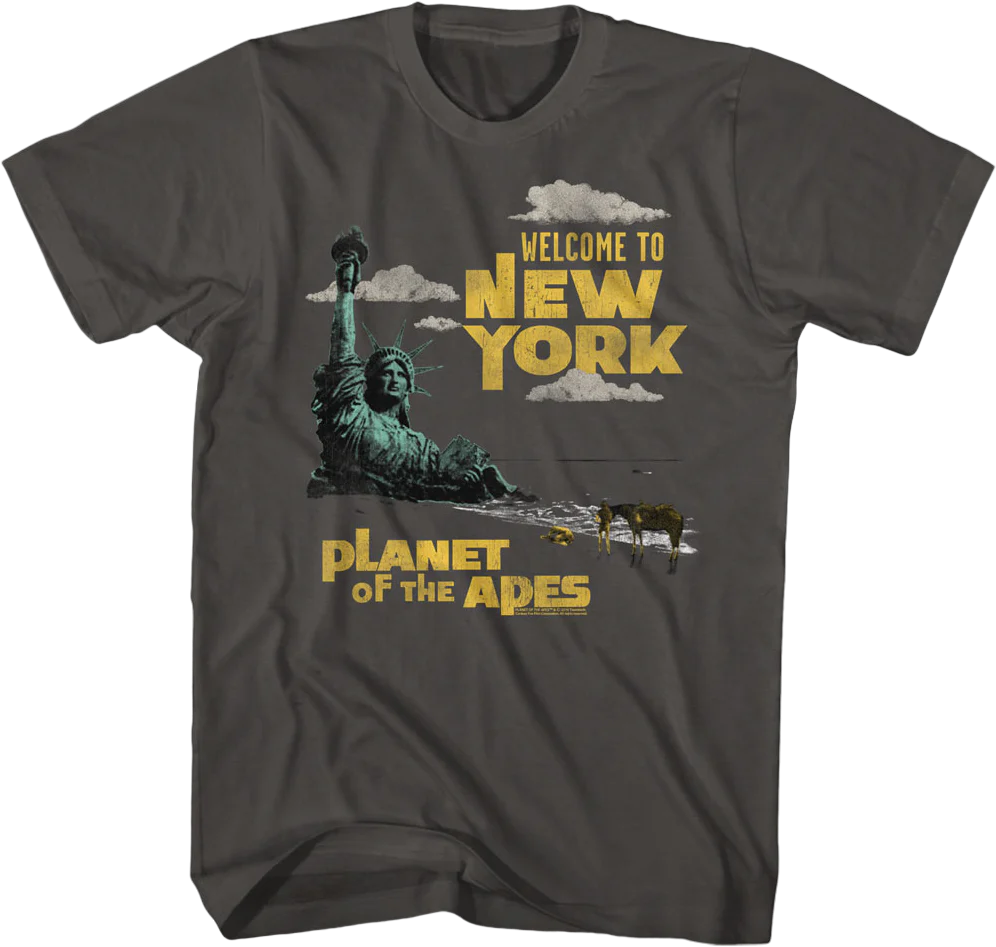 Welcome To New York Planet Of The Apes T-Shirt